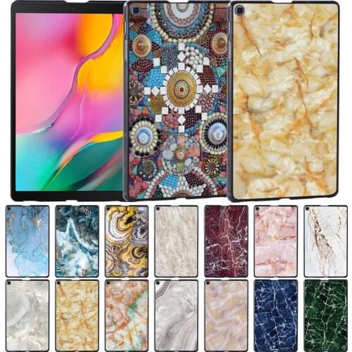 For Samsung Galaxy Tab A 10.1(T580/510)/A 9.7 T550/10.5 T590/S5e(T720/725)/E 9.6(T560/561) Marble Tablet Case