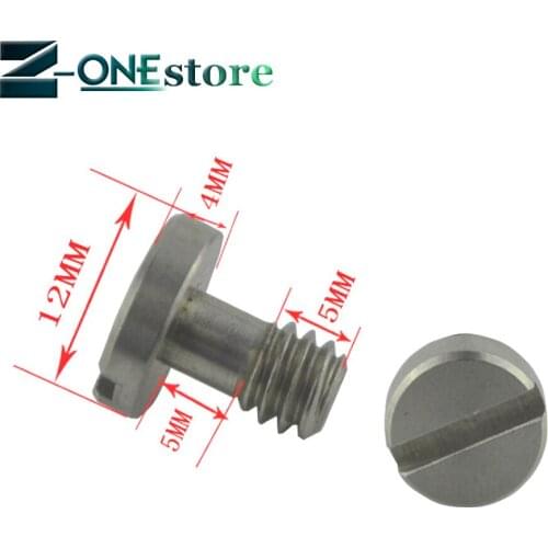 Inch 1/4 stainless steel screw Tripod SLR camera quick loading plate screw One word C ring screw