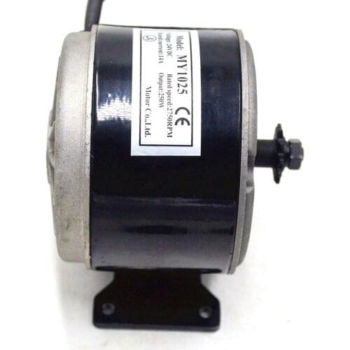 24V 250W Electric Motor 11 Teeth Brushed 250W 2750RPM Chain Electro Motor For E Scooter Drive Speed Control Electric Scooters