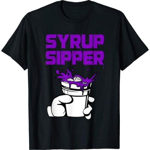 Codeine Lean Double Cup Styrofoam Purple Drank Syrup Sipper T-Shirt