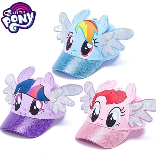 Hasbro Children Hat My Little Pony Anime Figure Cartoons Baseball Cap 52cm One Piece Action Peaked Cap Girl Sunhat
