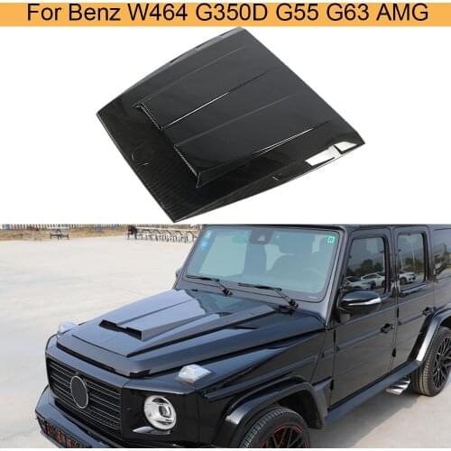 Car Engine Hood Bonnet Scoop Cover For Mercedes-Benz G Class W464 G350D G500 G55 G63 AMG G Wagon 2019 Carbon Fiber Engine Trim