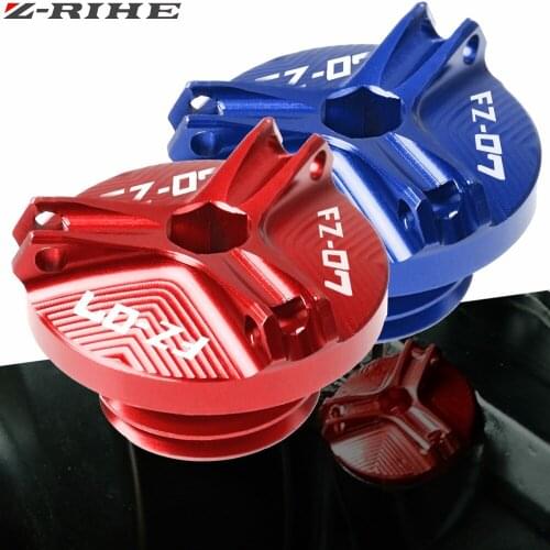 For Yamaha FZ07 FZ 07 FZ-07 2015 2016 2017 2018 Motorcycle CNC Aluminum Engine Oil Filter Cup Plug Cover Screw motor accessories