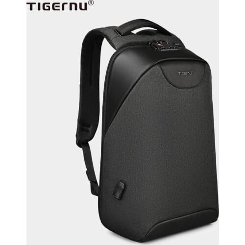 No Key Anti theft TSA Lock Fashion Men Backpacks 15.6inch USB Charging Laptop Backpack 2021 School Backpack For Men For Teenager