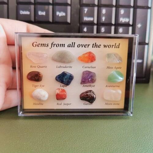 Natural semi-precious stones specimens mini specimens Gems from all over the world