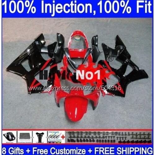 OEM For HONDA CBR900 RR CBR 929RR 929 900 RR 900RR 00MC.14 CBR929RR CBR900RR CBR929 RR 2000 2001 00 01 Black Red Fairings