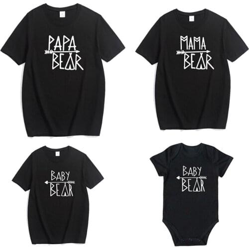 Family Matching Outfits Mother And Daughter Summer T shirt Daddy Mom Baby Girl Clothes Lady Clothing Cotton Casual Boys Tshirt