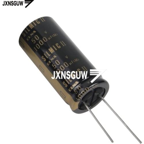 4PCS Original ELNA RFS SILMIC II 50V1000UF 18X40MM 1000uf/50v Silk fiber audio electrolytic capacitor SILMICII 1000UF 50V