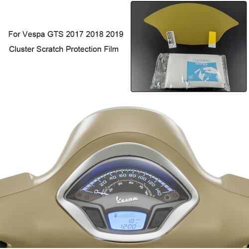 For Vespa GTS 2017 2018 2019 New Blu-ray Cluster Scratch Protection Film Speedo Instrument Dashboard Shield For Vespa GTS 2017