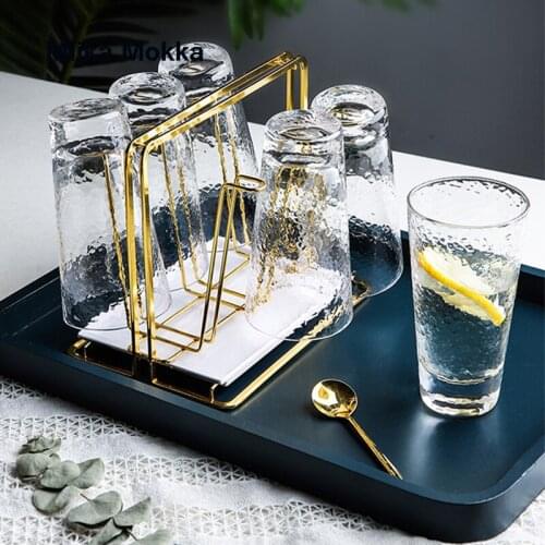 Water Draining Cup Holder Household Water Cup Rack Living Room Kitchen Organizer and Storage Glasses Drying Rack