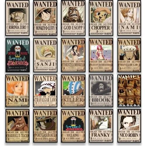 Luffy Poster Japanese Classic Anime canvas paintings for Indoor Baby Room Decoration poster and print wall art picture Cuadros