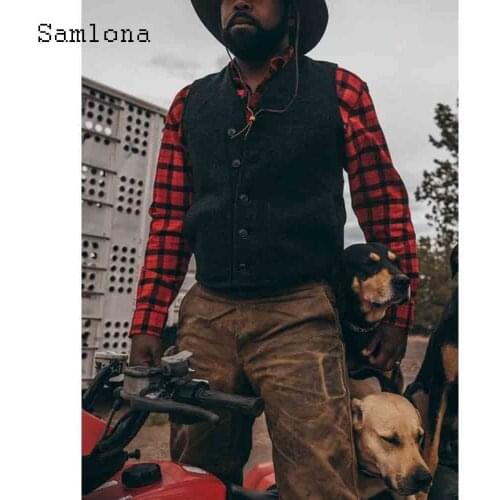 Мужские жилетки Samlona China At AliExpress