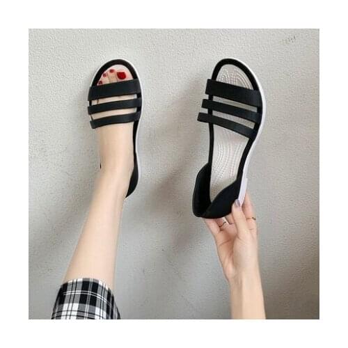 Women Summer Flat Sandals 2020 Open-Toed Slides Slippers Candy Color Casual Beach Outdoot Female Ladies Jelly Shoes