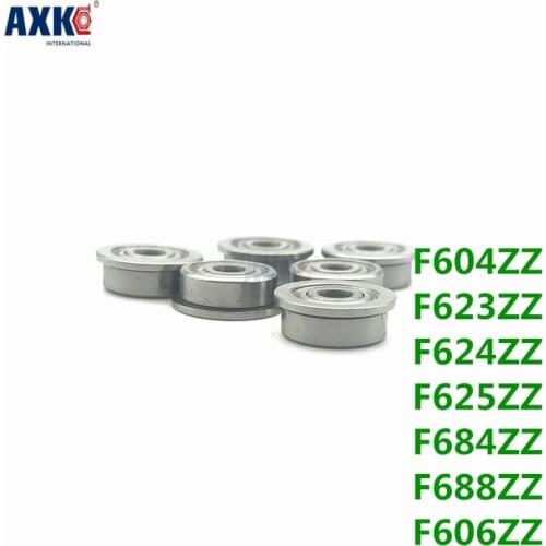 10pcs Flange Ball Bearings F604zz F623zz F624zz F625zz F684zz F688zz F606zz 3d Printers Parts Pulley Wheel Aluminium Part
