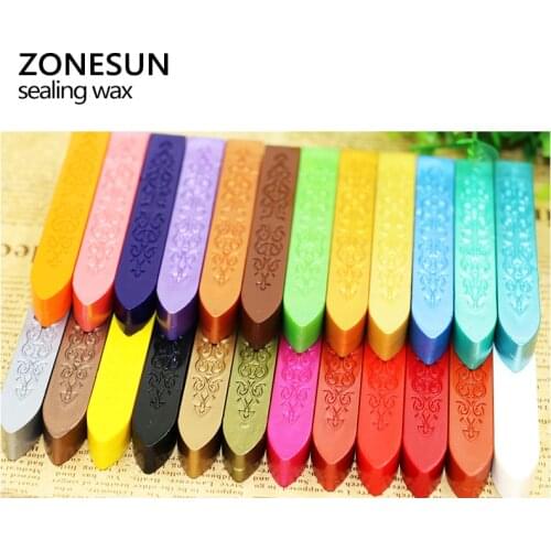 10Pcs Manuscript Sealing Seal Wax Sticks Wicks For Postage Letter .24 color can choose .can mix seal wax