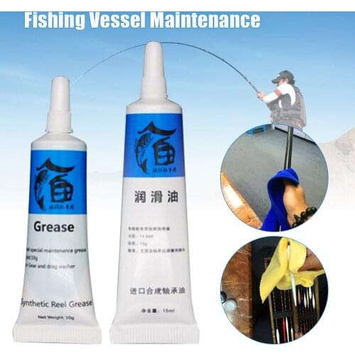 2Pcs Fish Wheel Bearing Lubricant Fishing Reels Oil Lubricant Grease for Universal Reel YS-BUY