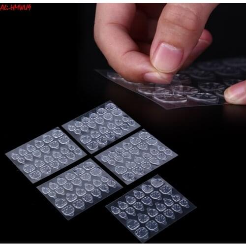 24 Stuks Nep Nagels Tips Dubbelzijdig Valse Nail Art Plakband Lijm Sticker Diy Profissional Nep druk Op Nagels Makeup Tool