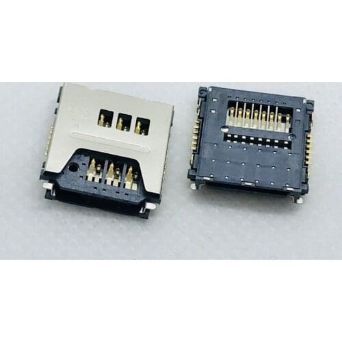 3 in 1 Flip Bar Old Machine 8PIN Micro Dual SIM+SD Card Socket Connector Smartphone Slot Tray Holder Reader Motherboard FPC FFC