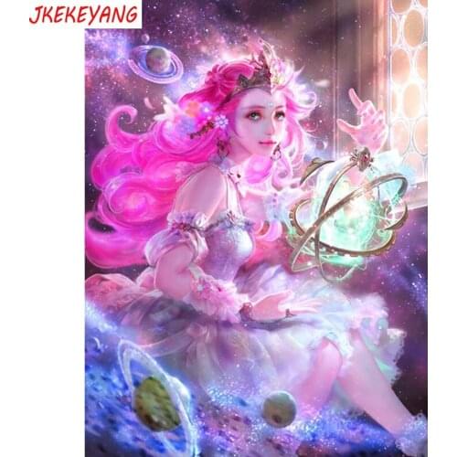 5D DIY square/round Diamond painting pretty anime girl Cross Stitch Diamond Embroidery Pattern Rhinestone J3041