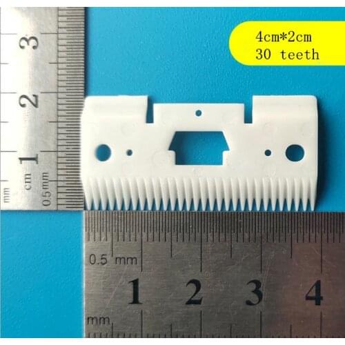 Free shipping 10pcs 30 teeth white zirconia ceramic clipper blade