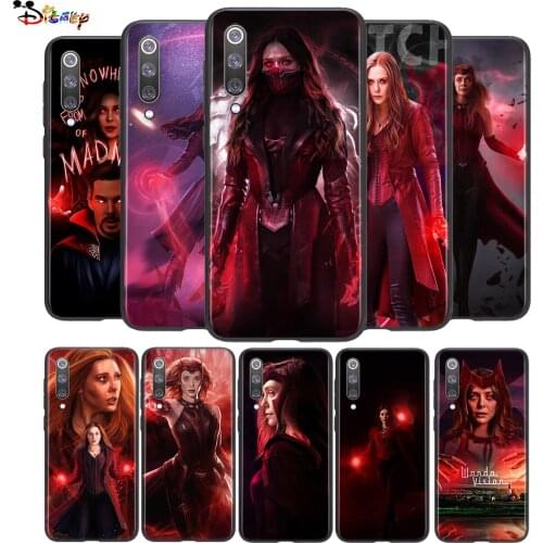 Silicone Black TPU Cover The Avengers Wanda Maximoff For Xiaomi Mi 11 11i 10i 10T 10 9T 9SE 8 Ultra Lite Pro 5G Soft Phone Case