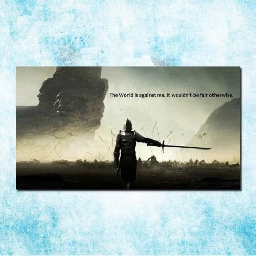 Dark Souls 1 2 3 Art Silk Canvas Poster Print 13x24 Inch Game Picture for Wall Decor -7