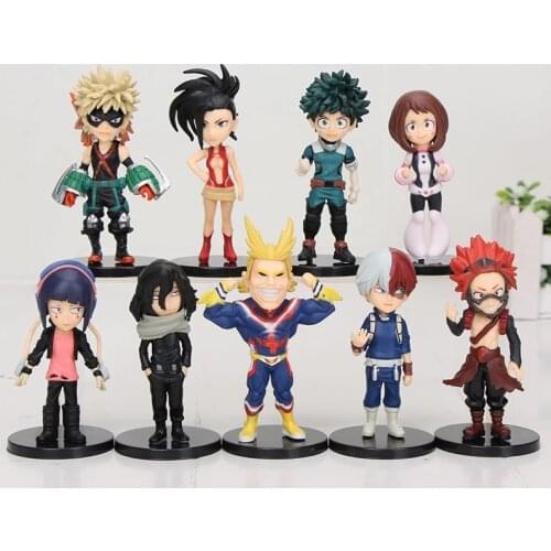 8cm My Hero Academia Midoriya Izuku Bakugou Katsuki Todoroki Shouto OCHACO URARAKA Kirishima Eijiro Action Figure Toy