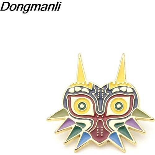 P2655 Dongmanli Owl Metal Enamel Collar Pin Lapel Badge Jewelry Brooch Game Player Gifts Accessories