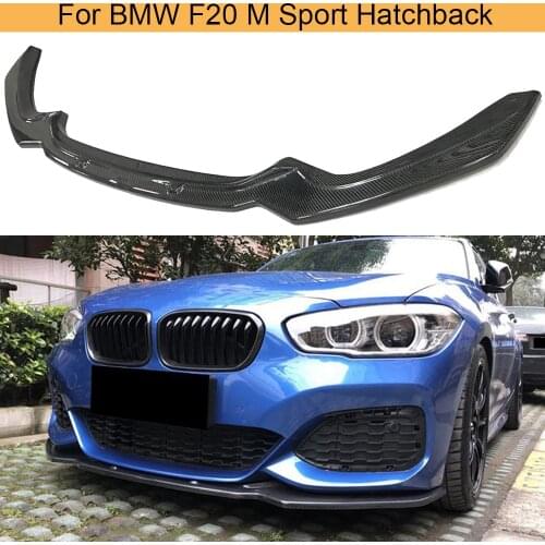 F20 Front Bumper Lip Spoiler Apron for BMW F20 F21 M Sport 120i Hatchback 2D 4D 2016-2018 Carbon Fiber Front Lip Splitters
