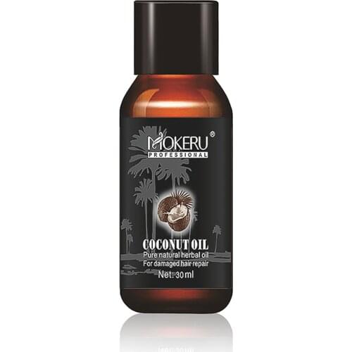 30ml Coconut Oil Natural Moisturizing Brightening Repairs Damage Repair Hair Scalp Care Vitamins Treatment Perfect Mix Serum
