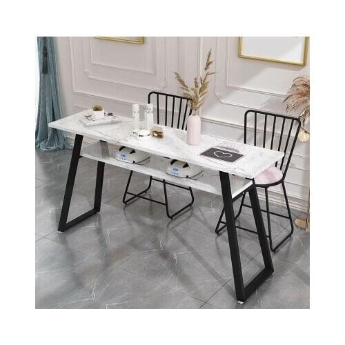 Manicure table economic double person simple modern manicure table and chair suit double deck manicure shop