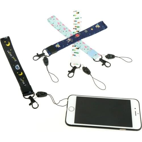 Cartoon Wrist Hand Cell Phone Camera Strap Chain Straps Keychain Charm Cords DIY Hang Rope Lariat Lanyard