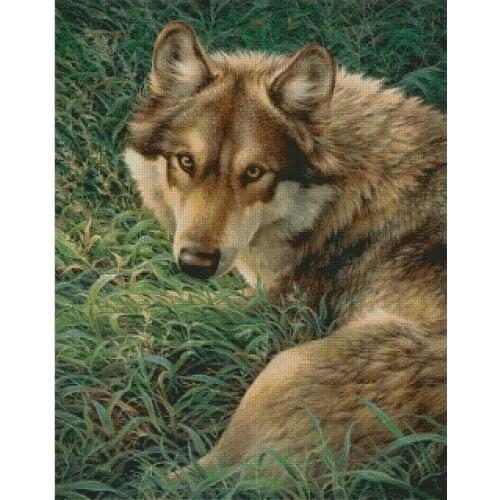 Animal Wolf Sewing kit Top Quality Embroidery Needlework 14CT Unprinted Art Cross Stitch Kits DIY Handmade Decor