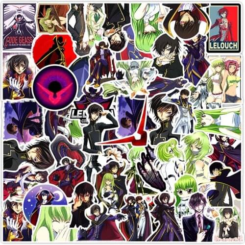 10/30/50pcs/pack Anime CODE GEASS Lelouch of the Rebellion Stickers Lable For Cars Motorcycles Furniture Childrens toy DIY