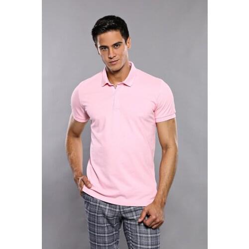 Plain Pink Polo T-Shirt Wessi