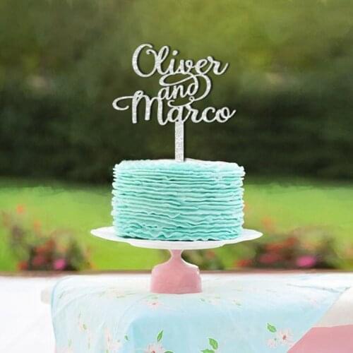 Personalized Name Cake Topper,Wedding Cake Topper,Anniversary Cake Topper,Party Decorations,Acrylic Cake Topper