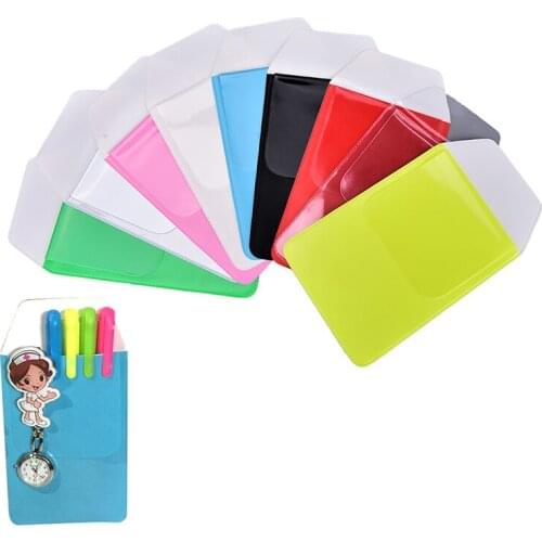 PVC Doctor Nurse Pen Bags Plastic Insert Pencil Holder Storage Bag Case 1PC