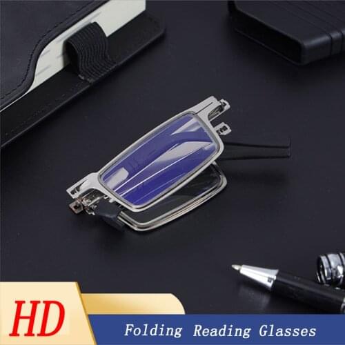 2021 Anti-blue light Folding Reading Glasses Men Women ultralight Portable Full frame Computer Eyeglasses With Original Box 3.0