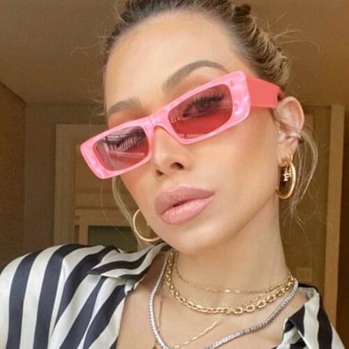 2021 Brand Small Sunglasses Women Fashion Oval Sun Glasses Men Vintage Green Red Eyewear Ladies Traveling Style UV400 Goggles