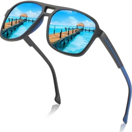 2021 new mens wild TR polarized sunglasses trend fashion retro double beam sunglasses women street driving glasses men