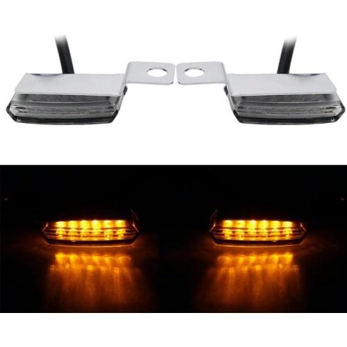 Front Rear LED Mini Turn Signal Light Blinker Light Indicators For Bobber Honda Yamaha Cafe Racer Scooter ATV Motocross