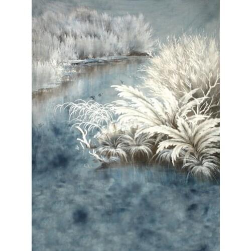 VinylBDS Backdrop Photo Fantasy Forest Photo Background White Plant River Children Photo Props Background Autumn