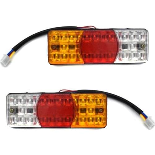 1PC 12V LED Waterproof Motorcycle Tail Light Reverse Brake Stop Motorcycle Turn Signal 3Colors