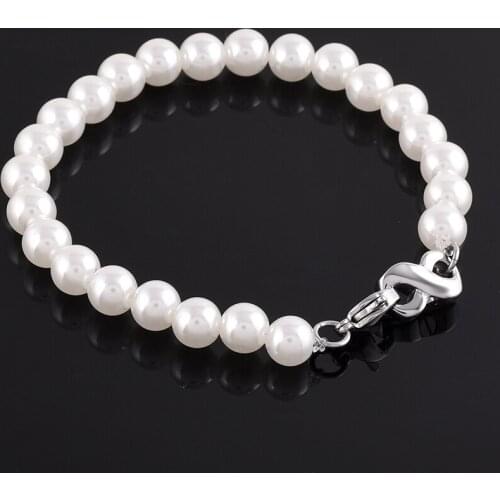 High Grade Pearl Beaded Bracelet with Stainless Steel Infinity Urn Ashes Holder Charm Cremation Bracelet for Women