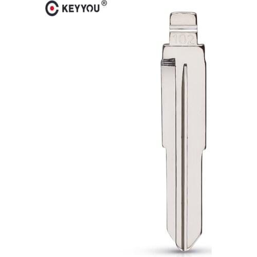 KEYYOU Uncut blank key blade NO.102 For New FAW-JIABAO Flip folding Car remote key blade replacement