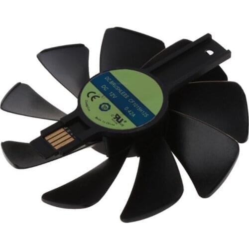 2Pcs CF1015H12S 12V 0.42A Cooler Fan Replacement For Sapphire NITRO RX 580 570 480 470 4G RX Vega64 8GB Graphics Card Fans R9UA