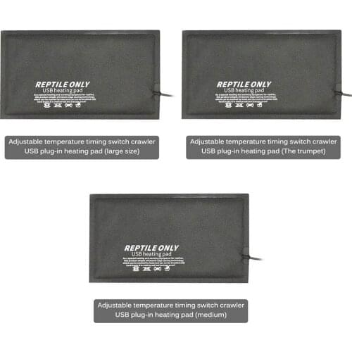 4-9W Reptiles Heat Mat Climbing Pet Warm Heating Pads Adjustable Temperature Controller Mats Reptiles Supplies USB