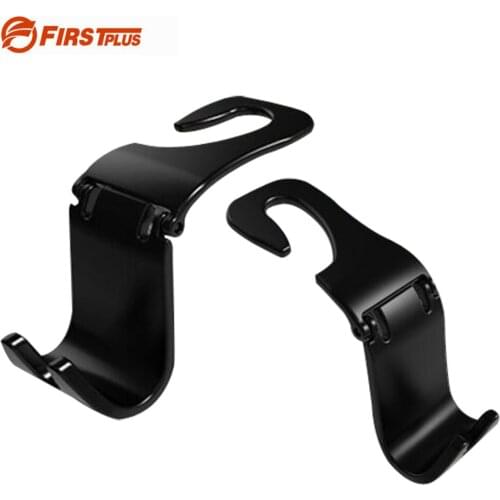 4 x Update Foldable Car Seat Back Hooks Hangers Organizer Headrest Mount Folding Hooks For Shopping Bags Backbag Drinks Clothes