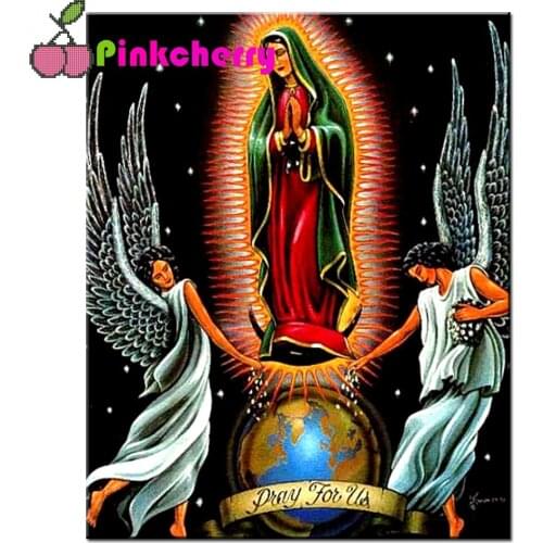 Diamond Embroidery Modern Decor Mexico Guadalupe Virgin Mary Picture Diamond Painting Full drill Cross Stitch Wall decor k704