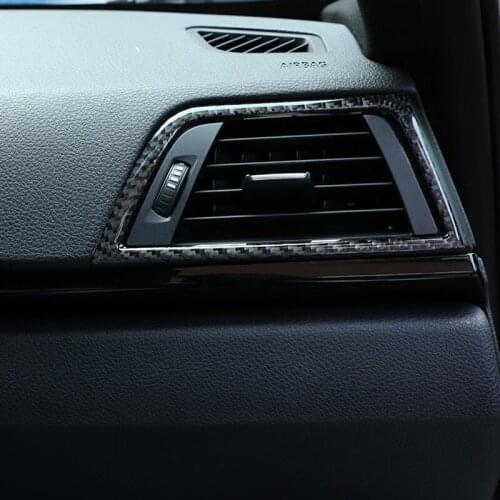 Center Console Both Side Air Outlet Frame Decoration Cover Trim For BMW F30 F35 3 4 Series 3GT 2013-2019 LHD Carbon Fiber